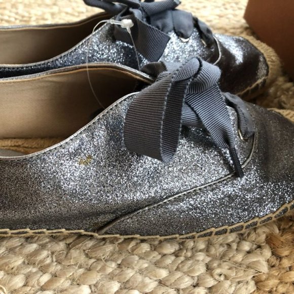 Glitter Espadrilles, Size 6.5 B - Picture 4 of 6